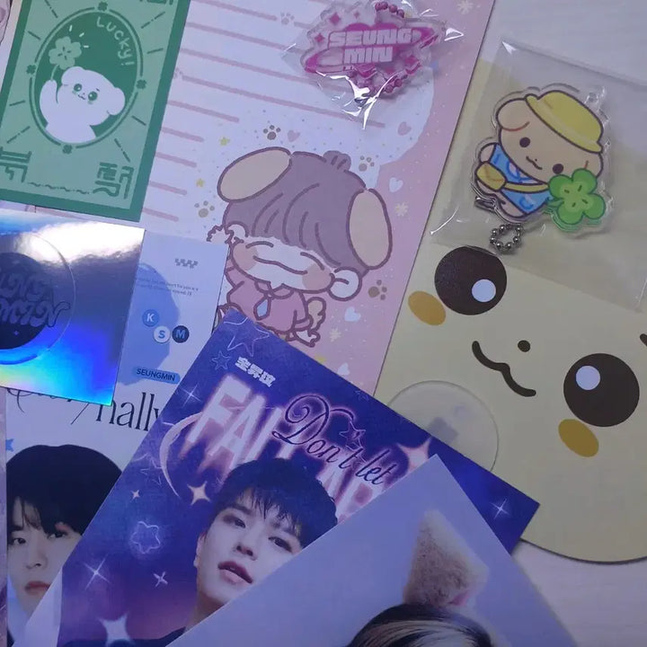 스트레이키즈 스키즈 리노 리빗 생카 굿즈 비공굿 키링 부채 엽서 스티커