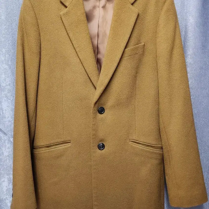 [BUNJANG] Giordano Camel Brown Single Wool Coat / 지오다노 카멜 브라운 싱글 울코트