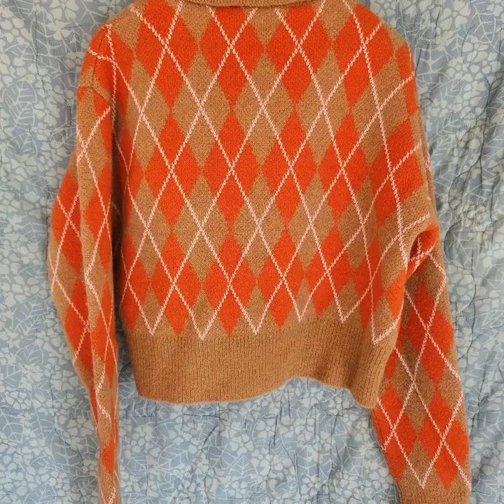 [BUNJANG] ZARA Argyle Knit Sweater / 자라 아가일 니트