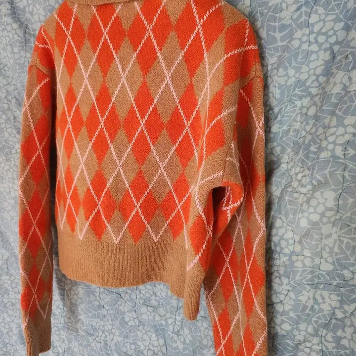 [BUNJANG] ZARA Argyle Knit Sweater / 자라 아가일 니트