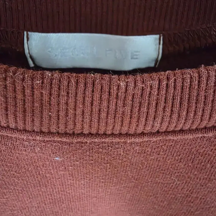 [BUNJANG] Burgundy Puff Sleeve Fleece Sweatshirt / 버건디 퍼프 기모 맨투맨 티셔츠