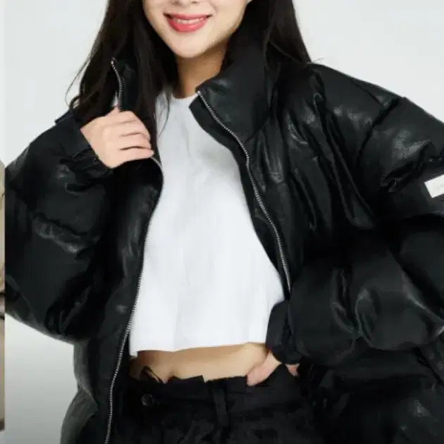 [BUNJANG] ZimBro Heavy Leather Short Padded Jacket / (네고가능) 짐브로 헤비레더 숏패딩 새상품