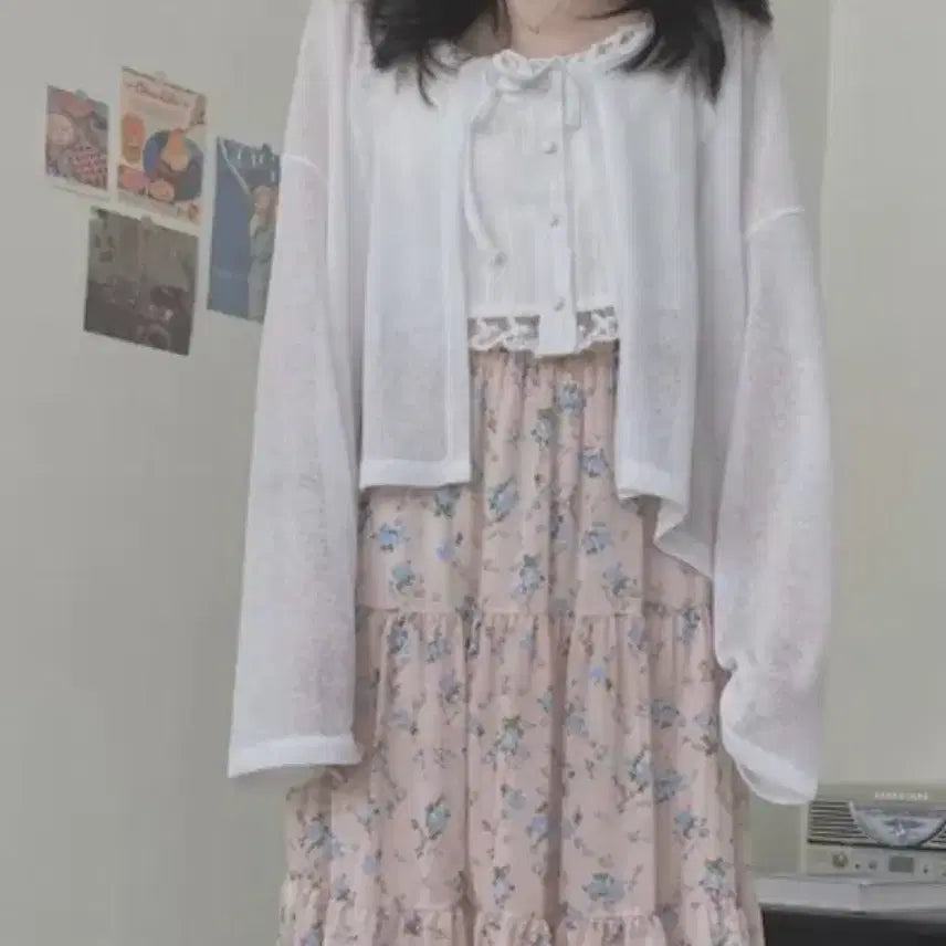 [BUNJANG] White Summer Cardigan / 화이트 여름 가디건
