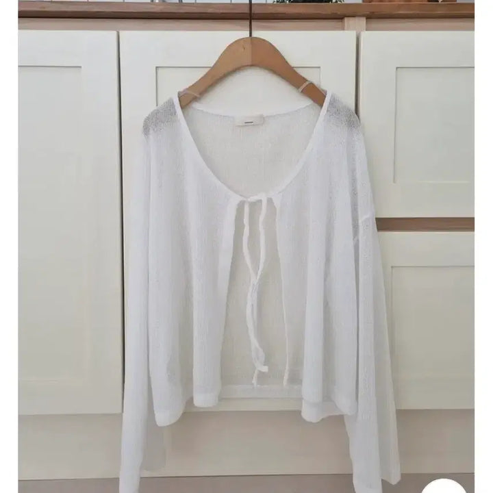 [BUNJANG] White Summer Cardigan / 화이트 여름 가디건