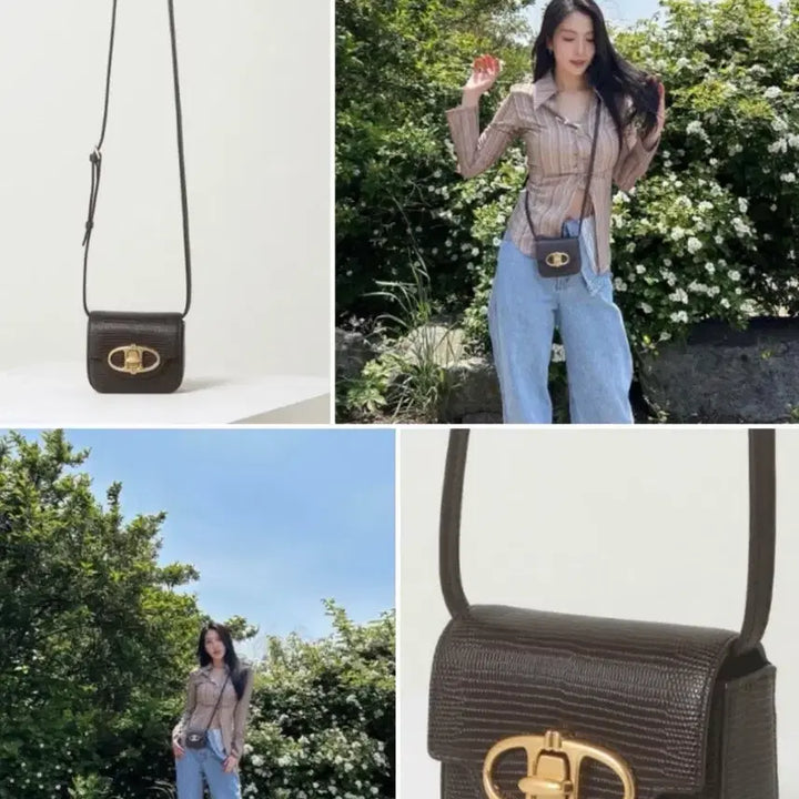 [BUNJANG] Atte Vanessabruno Lizard Embossed Mini Crossbody Bag / 아떼 바네사브루노 리자드엠보 미니 크로스백 (상태 좋음)