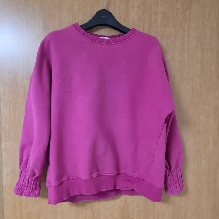[BUNJANG] Pink Cotton Sweatshirt / 진핑크색 맨투맨 티셔츠