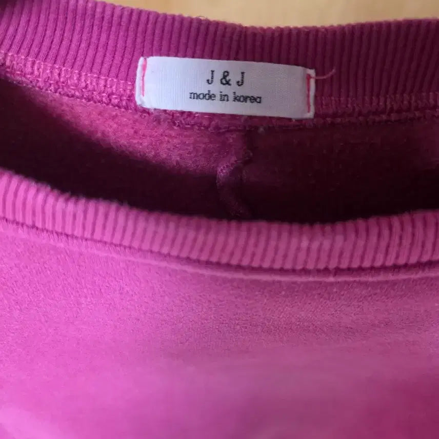 [BUNJANG] Pink Cotton Sweatshirt / 진핑크색 맨투맨 티셔츠