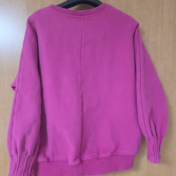 [BUNJANG] Pink Cotton Sweatshirt / 진핑크색 맨투맨 티셔츠