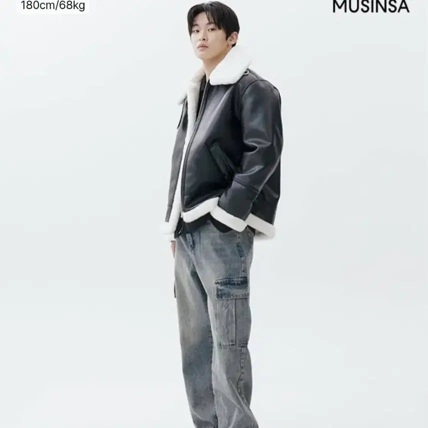 [BUNJANG] Left Seoul Aviator Jacket XL / 레프트 서울 에비에이터 무스탕 자켓  XL 새제품남여공용 택포 가격