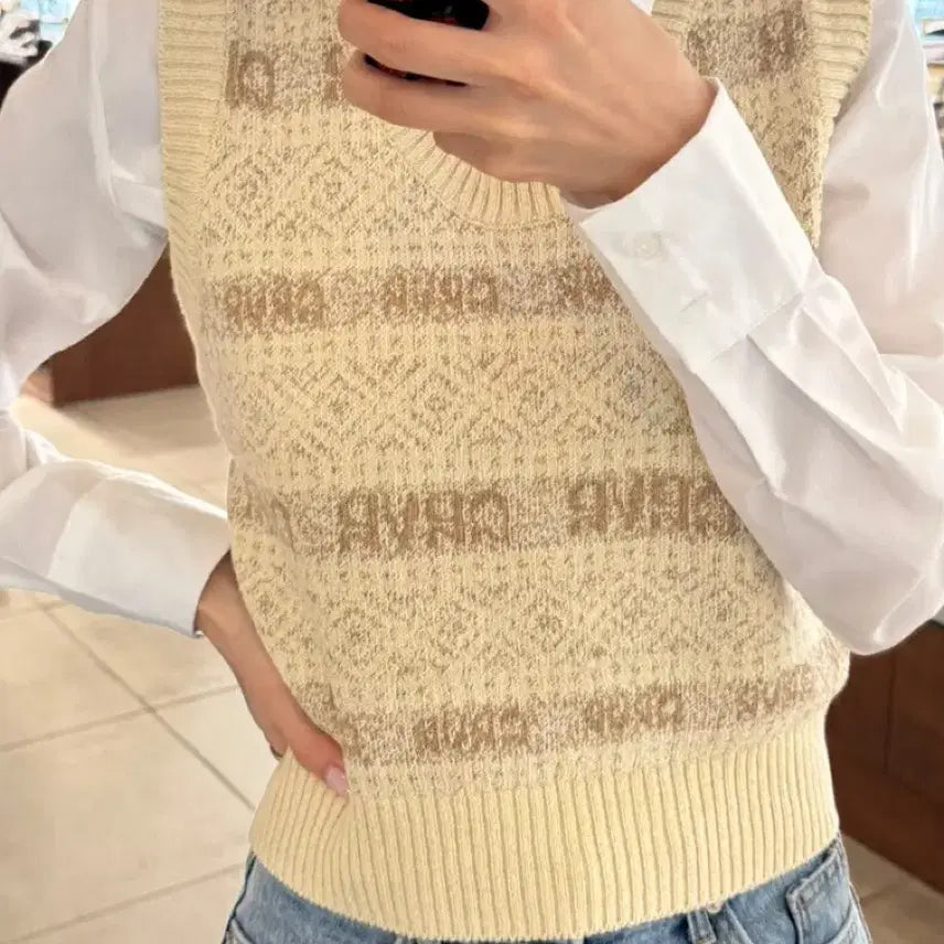 [BUNJANG] Grove Knit Vest / 그로브 니트조끼