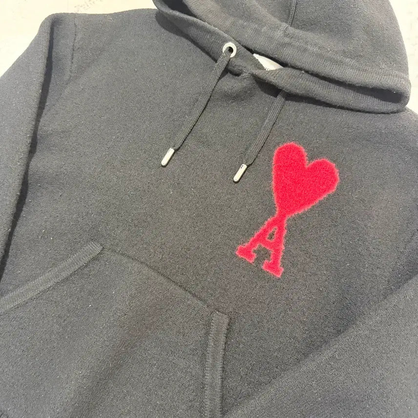 [SOLD OUT] [정품 L] 아미 빅로고 인타르시아 니트 후드