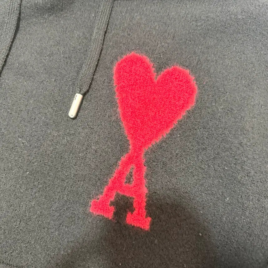 [SOLD OUT] [정품 L] 아미 빅로고 인타르시아 니트 후드