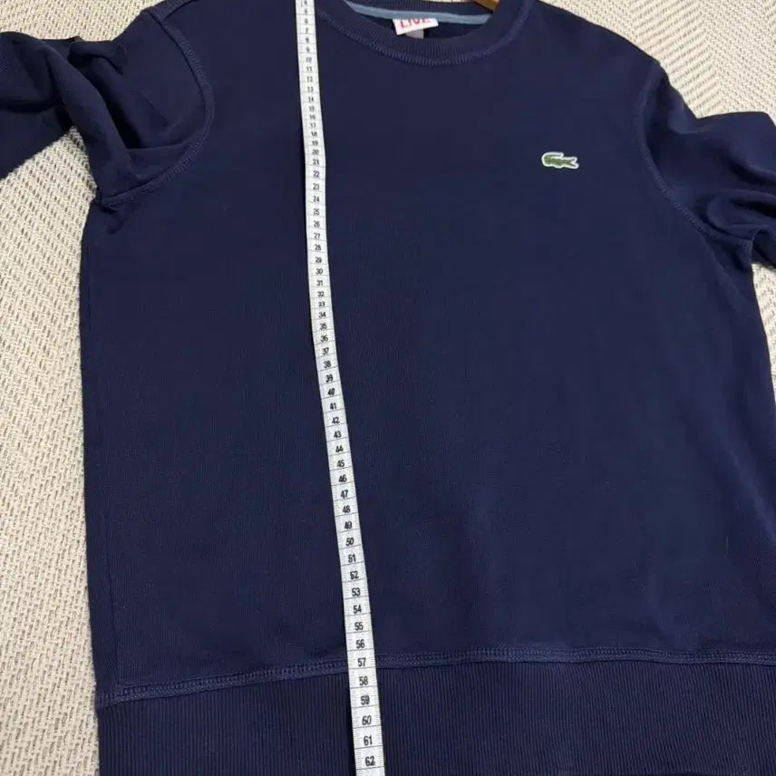 [BUNJANG] Lacoste Navy Men's Sweatshirt / 라코스테 네이비 맨투맨 티셔츠
