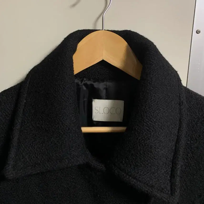 [SOLD OUT] 더버터크림 클래식 울 하프 코트 블랙 (정가 329,000원)