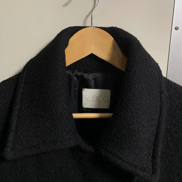 [SOLD OUT] 더버터크림 클래식 울 하프 코트 블랙 (정가 329,000원)