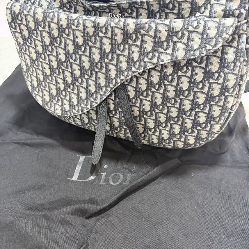 [BUNJANG] Dior Oblique Saddle Soft Bag Large / [정품] 디올 오블리크 새들 소프트백 라지