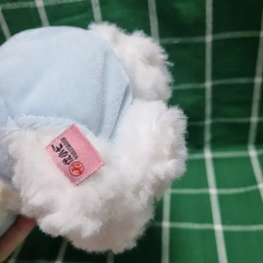 [BUNJANG] Poodle Plushie Keyring / 강아지 인형 화이트 푸들 리본 인형키링