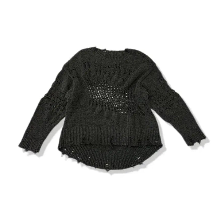 [SOLD OUT] zara destroyed open-work knit S