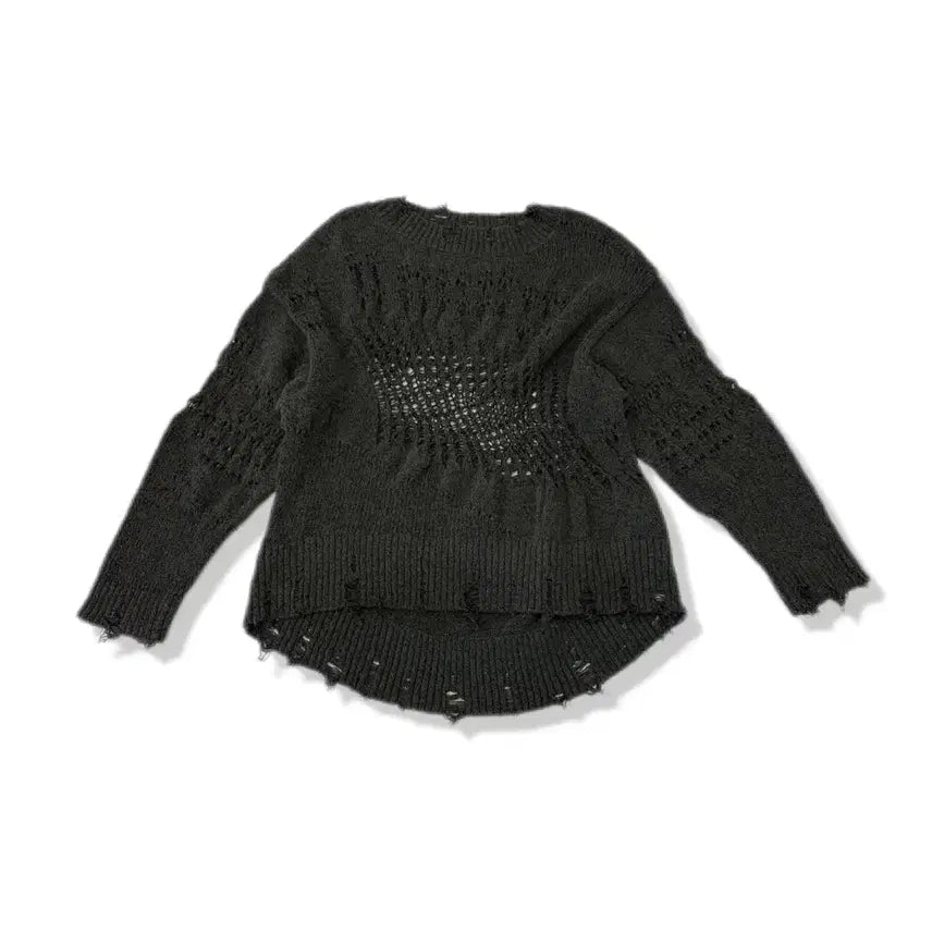 [SOLD OUT] zara destroyed open-work knit S