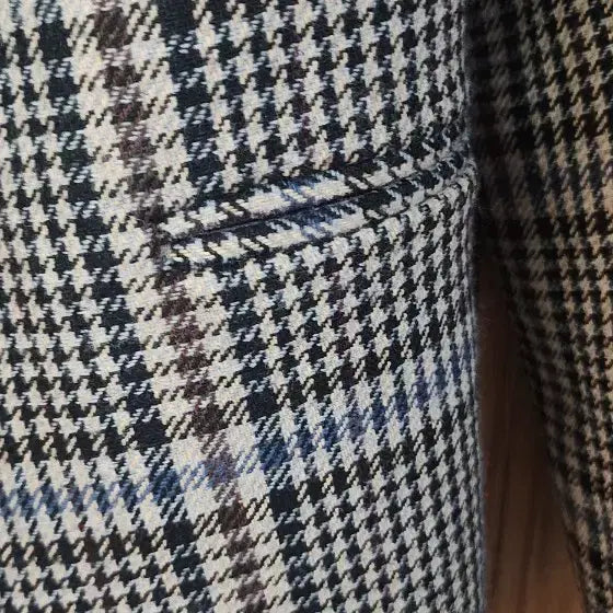 [BUNJANG] Sendtwo Checkered No-Collar Jacket / Sendtwo 체크 노카라 자켓 프리사이즈 66추천