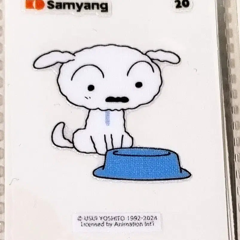 [BUNJANG] Crayon Shin-chan White Dog Sticker / [짱구 띠부씰] 흰둥이 20 스티커/띠부실/짱구는못말려