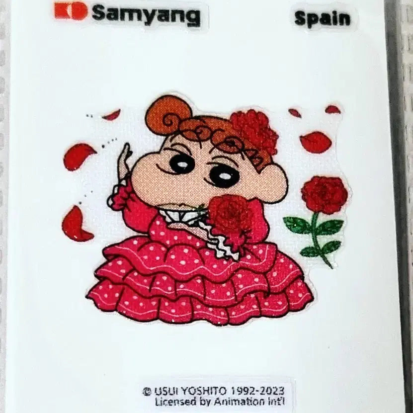 [BUNJANG] Crayon Shin-chan Spain Sticker / [짱구 띠부씰] 스페인(SPAIN) 스티커/띠부실/짱구는못말려