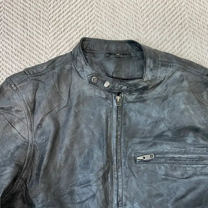[BUNJANG] Vintage Sun Fading Rider Leather Jacket J03918 / 빈티지 썬 페이딩 라이더 레더자켓 J03918