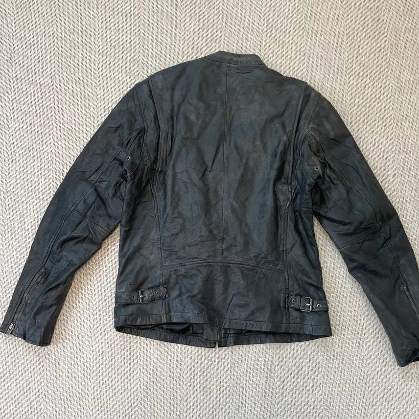 [BUNJANG] Vintage Sun Fading Rider Leather Jacket J03918 / 빈티지 썬 페이딩 라이더 레더자켓 J03918