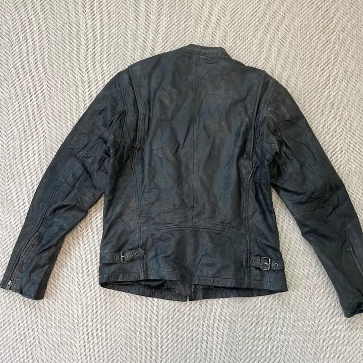 [BUNJANG] Vintage Sun Fading Rider Leather Jacket J03918 / 빈티지 썬 페이딩 라이더 레더자켓 J03918