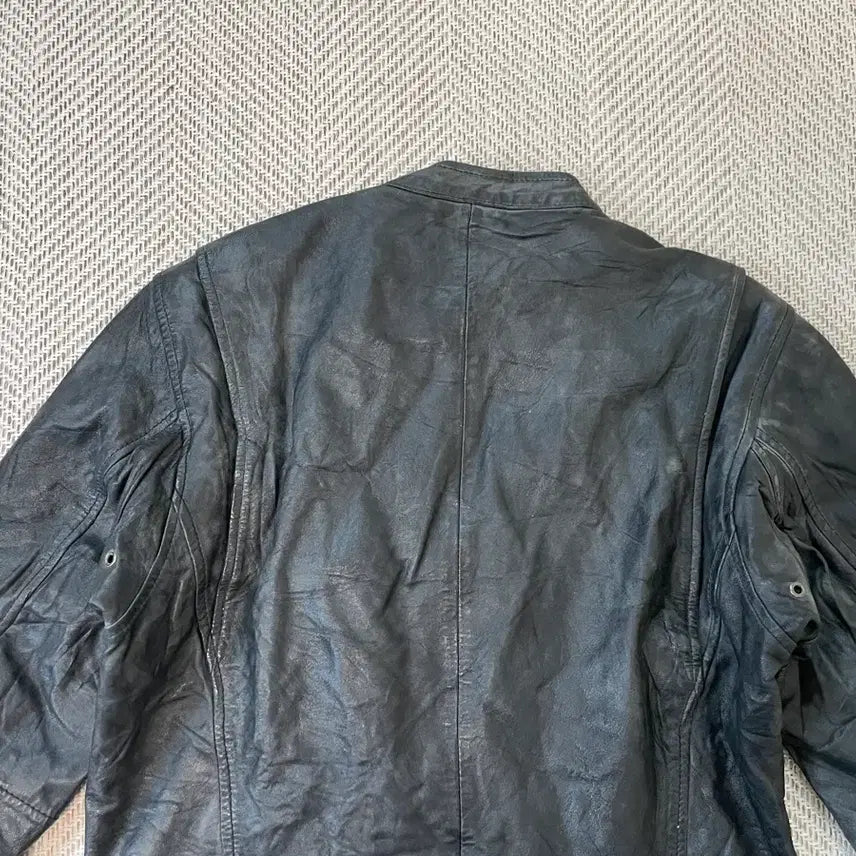 [BUNJANG] Vintage Sun Fading Rider Leather Jacket J03918 / 빈티지 썬 페이딩 라이더 레더자켓 J03918