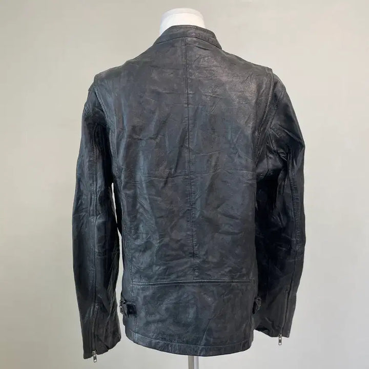 [BUNJANG] Vintage Sun Fading Rider Leather Jacket J03918 / 빈티지 썬 페이딩 라이더 레더자켓 J03918