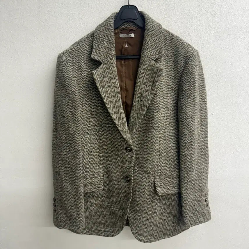 [BUNJANG] Harrys Tweed Edition Herringbone Light Brown Jacket / 해리스트위드 에디션 헤링본 라이트 브라운 자켓