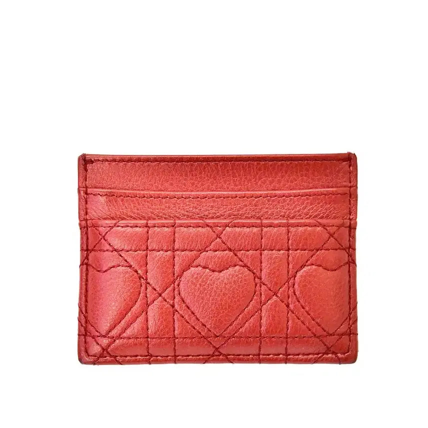 [BUNJANG] Dior Cannage Heart Card Wallet / 디올 까나쥬 하트 카드지갑(정품)