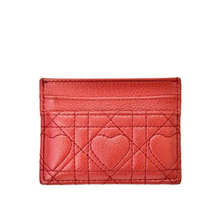 [BUNJANG] Dior Cannage Heart Card Wallet / 디올 까나쥬 하트 카드지갑(정품)