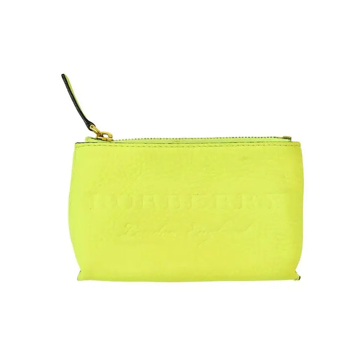 [BUNJANG] Burberry Neon Yellow Pouch / 버버리 네온 옐로우 파우치(정품)