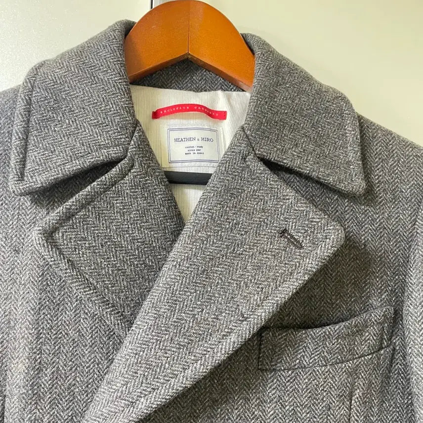 [BUNJANG] Herringbone Coat (Size 95) / 남성 헤링본코트 95