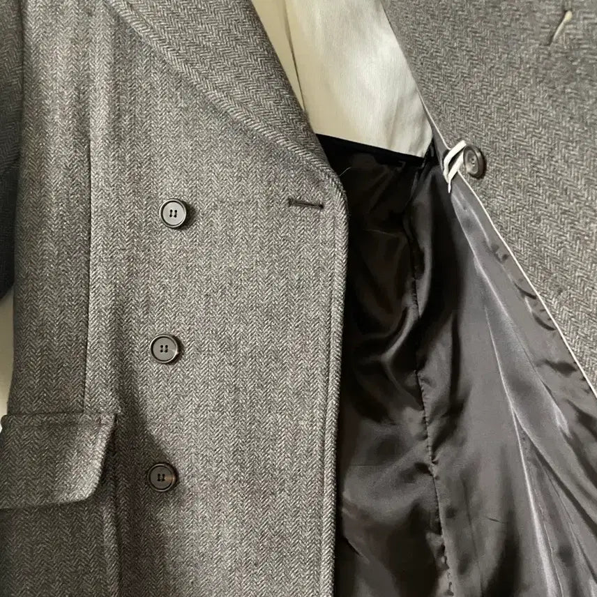 [BUNJANG] Herringbone Coat (Size 95) / 남성 헤링본코트 95