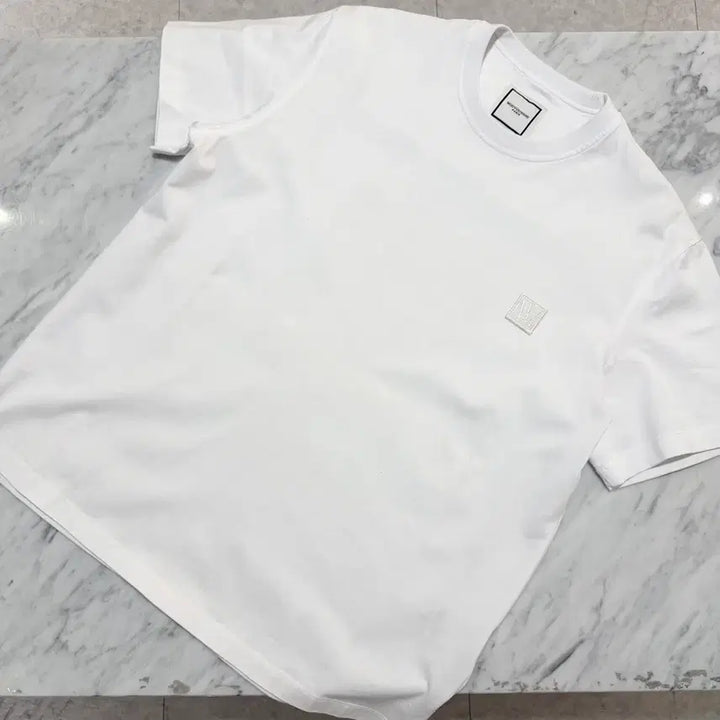 [BUNJANG] Wooyoungmi Frame Back Logo Short Sleeve T-Shirt / [정품 46] 우영미 프레임 백로고 반팔