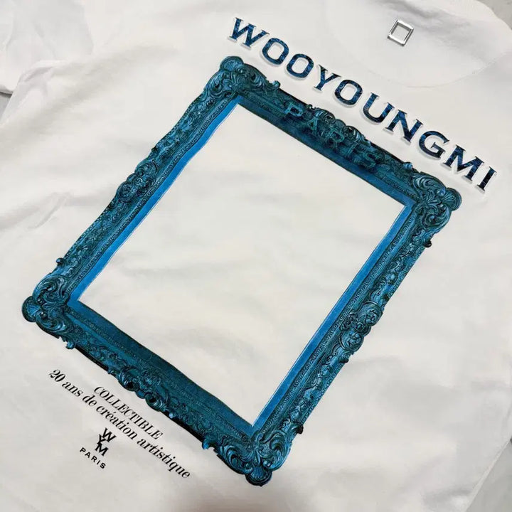 [BUNJANG] Wooyoungmi Frame Back Logo Short Sleeve T-Shirt / [정품 46] 우영미 프레임 백로고 반팔