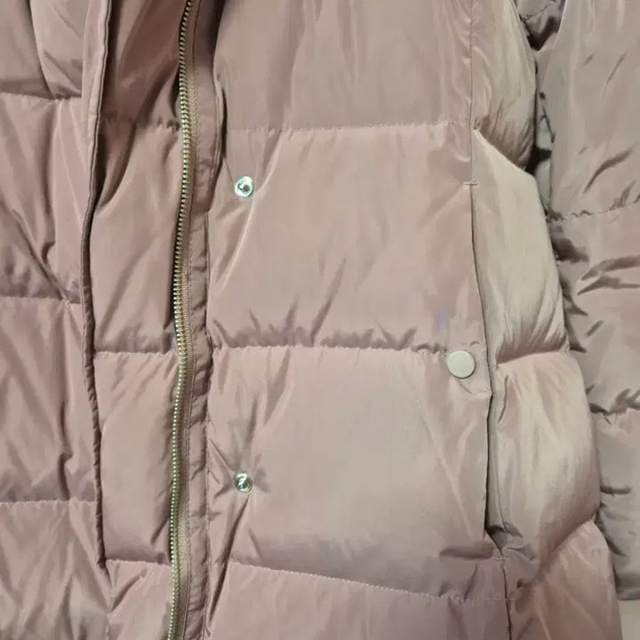 [BUNJANG] SI Pink Fox Fur Long Down Jacket / SI 핑크 폭스퍼 롱 패딩