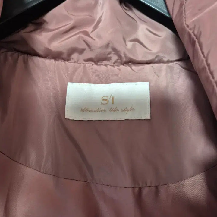 [BUNJANG] SI Pink Fox Fur Long Down Jacket / SI 핑크 폭스퍼 롱 패딩