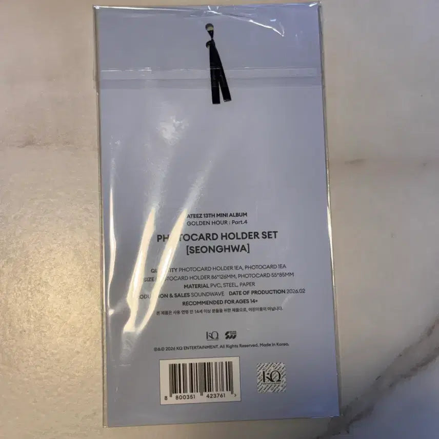 에이티즈 골든아워 4 팝업 PVC 포토카드 홀더 성화 (미개봉)