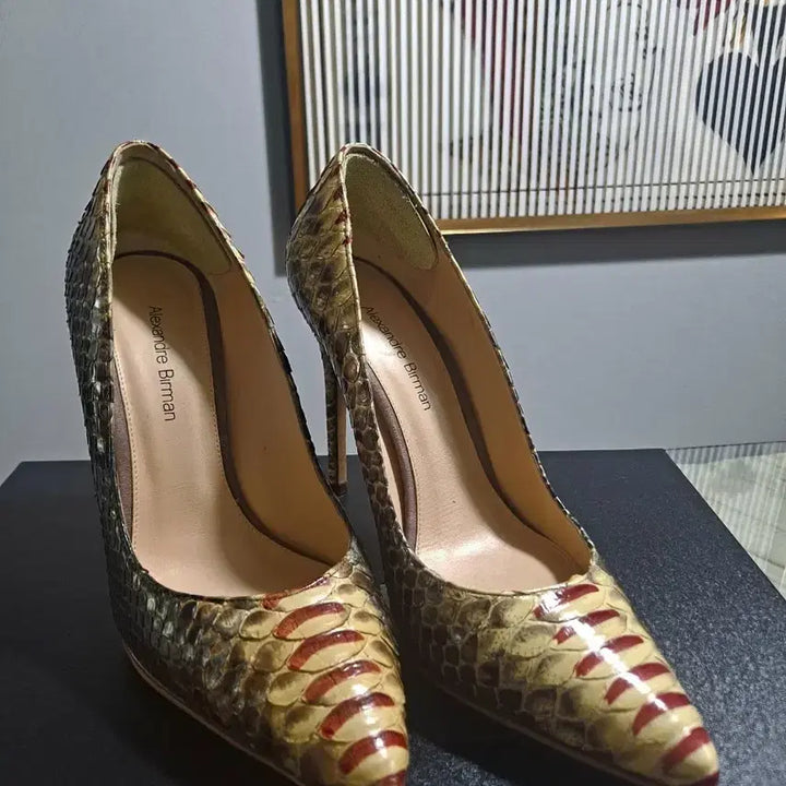 [BUNJANG] Alexandre Birman Pumps Heels / 알렉산드레 버만 뱀피 펌프스힐