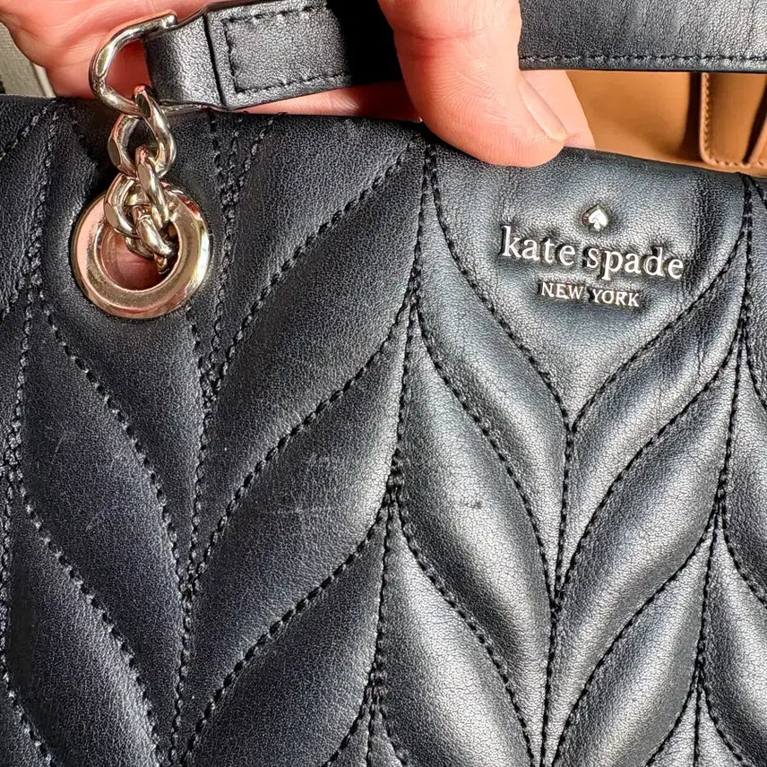 [BUNJANG] Kate Spade New York Quilted Chain Tote Bag / 케이트 스페이드  뉴욕  퀼팅 체인 토트
