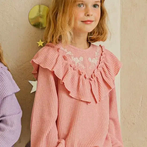 [BUNJANG] BebeTailor Junior Waffle Set / 베베테일러 주니어 와플셋업 새상품 (피치)