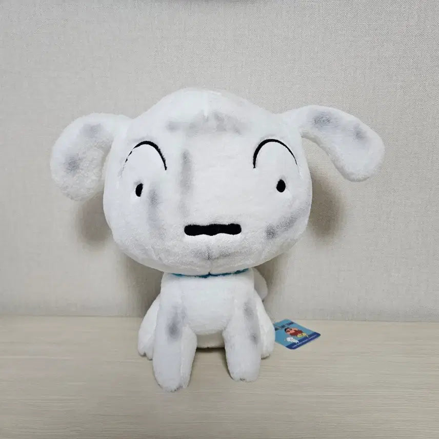 [BUNJANG] Crayon Shin-chan White Dog Coal Mine Town Plush Doll (25cm) / 짱구는 못말려 탄광마을 흰둥이 인형(25cm)