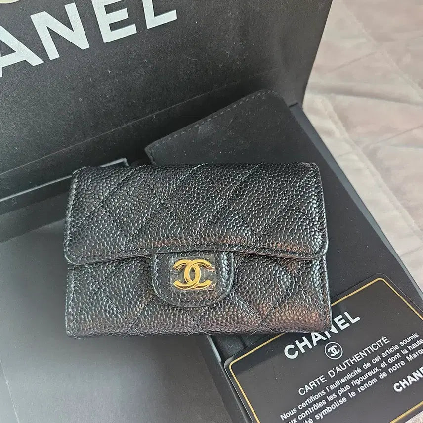 [BUNJANG] Chanel Snap Card Wallet / 샤넬 똑딱이 카드지갑