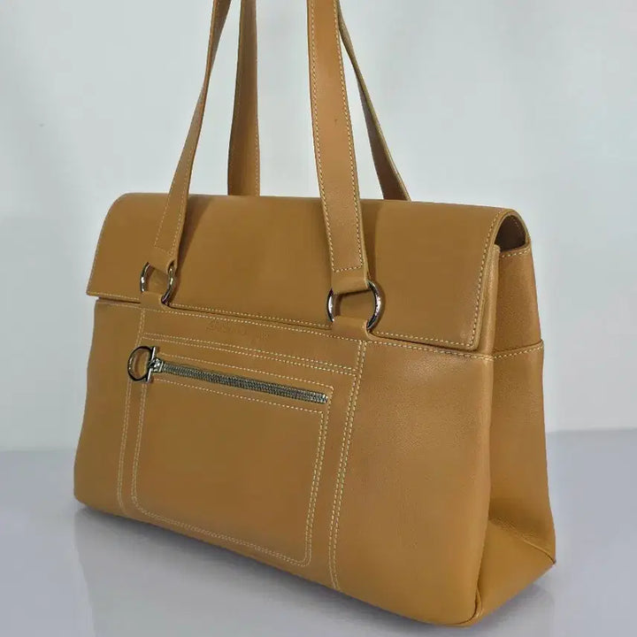 [BUNJANG] Salvatore Ferragamo Smooth Leather Shoulder Bag / 페라가모 살바토레 스무스 가죽 숄더백