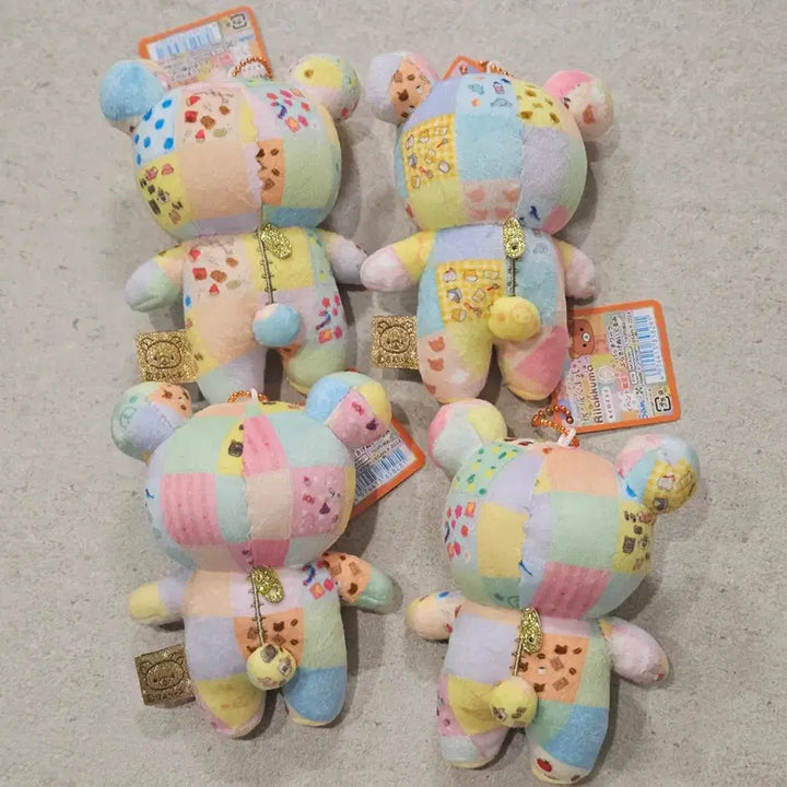 [BUNJANG] Rilakkuma 20th Anniversary Patchwork Keyring / 20주년패치워크리락쿠마키링 키이로이토리