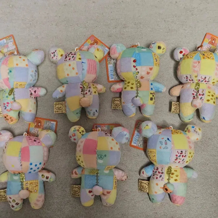 [BUNJANG] Rilakkuma 20th Anniversary Patchwork Keyring / 20주년패치워크리락쿠마키링 키이로이토리